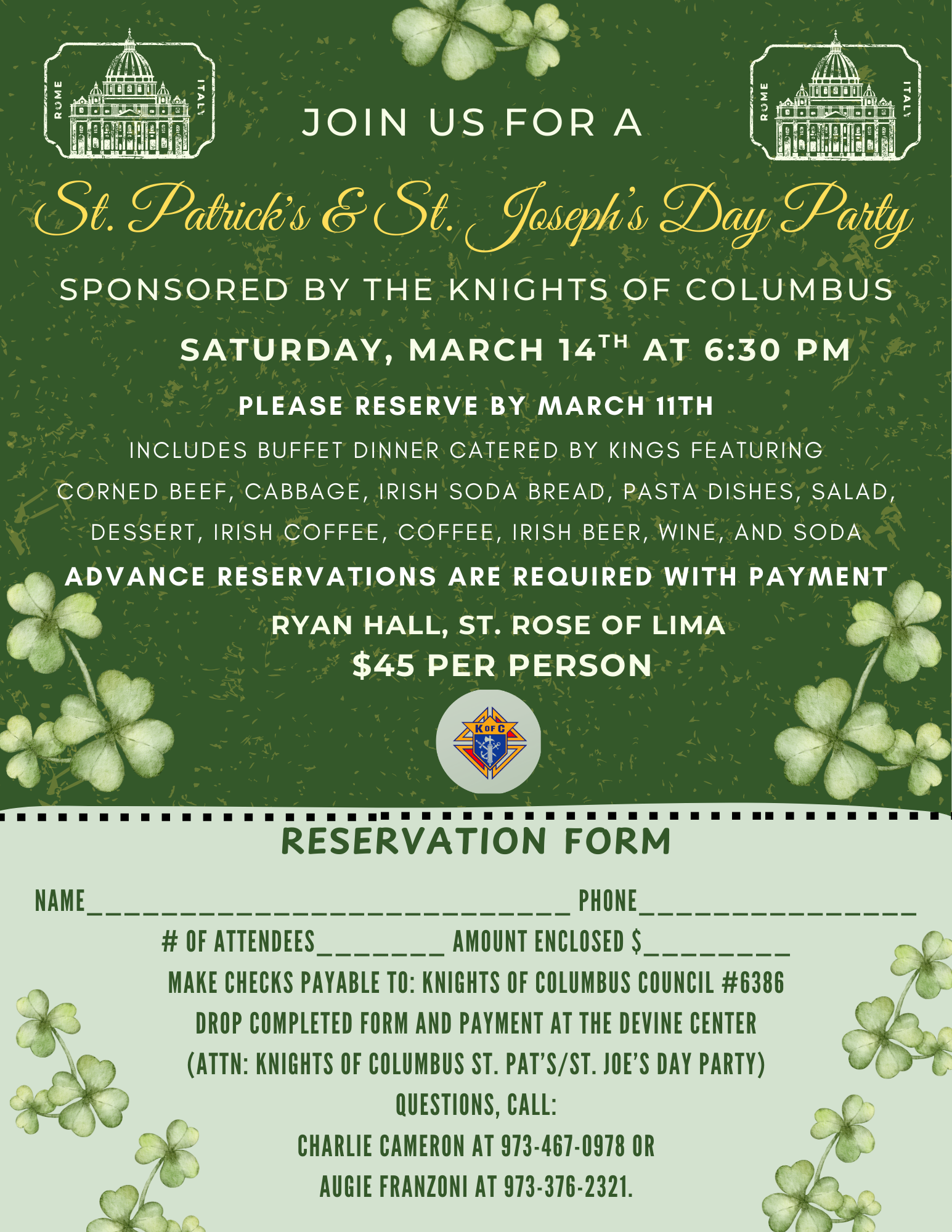 2026   KOC St. Patricks Day Party Invitation 1 1