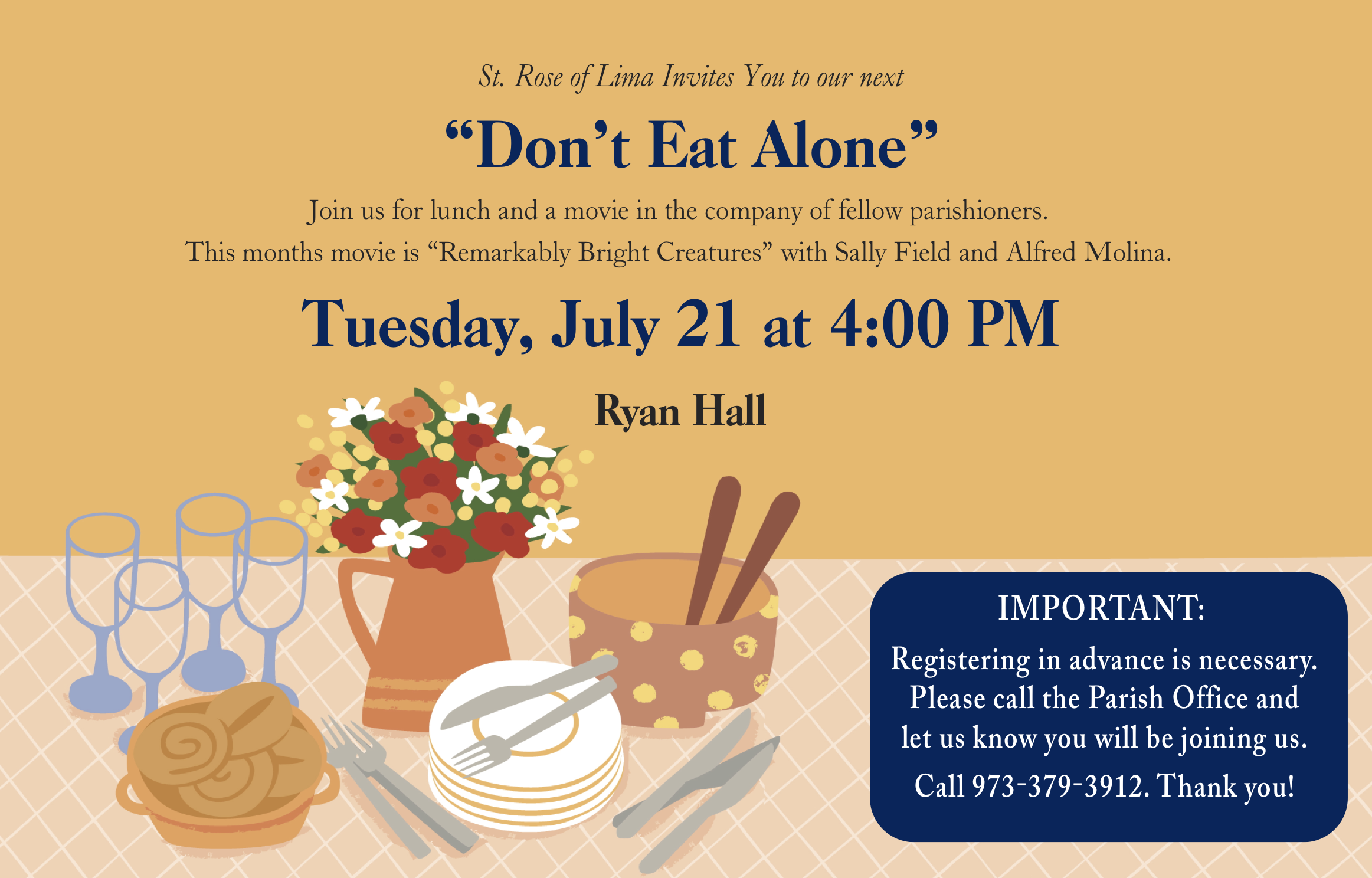 Dont Eat Alone July 21