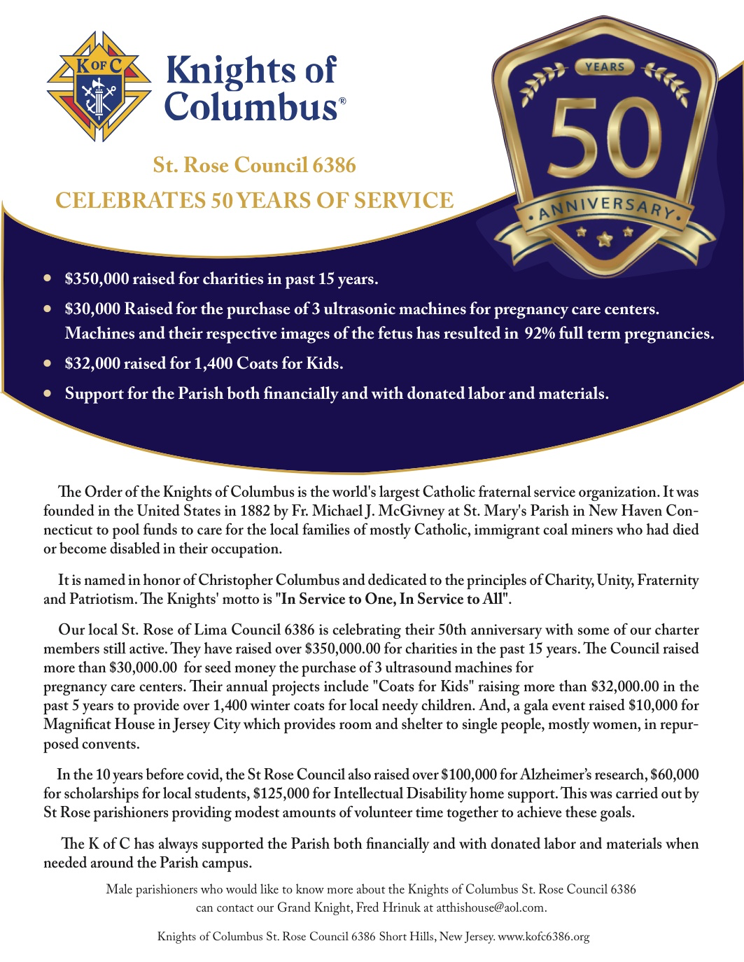Knights of Columbus 50th