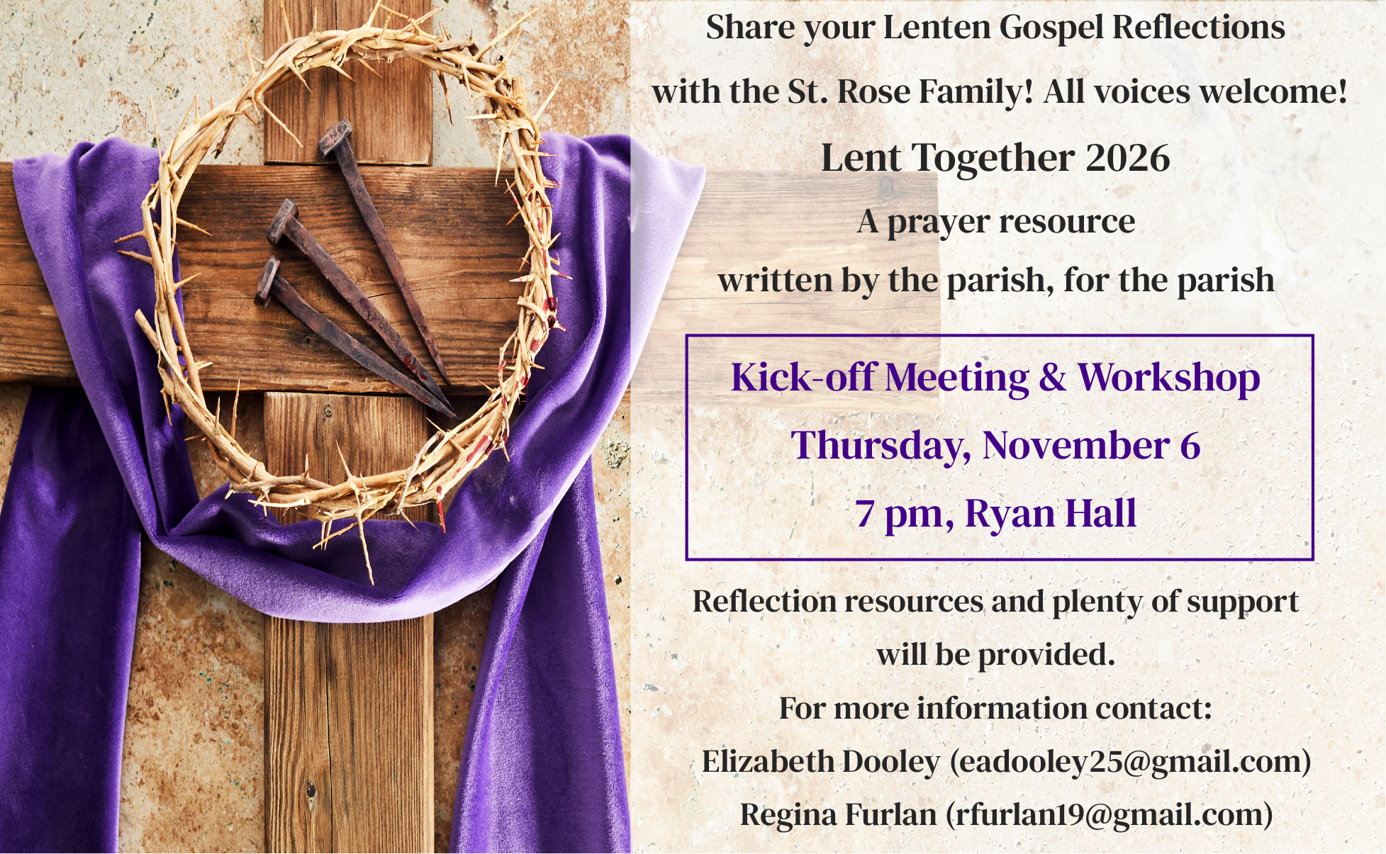 Lent Reflections Workshop