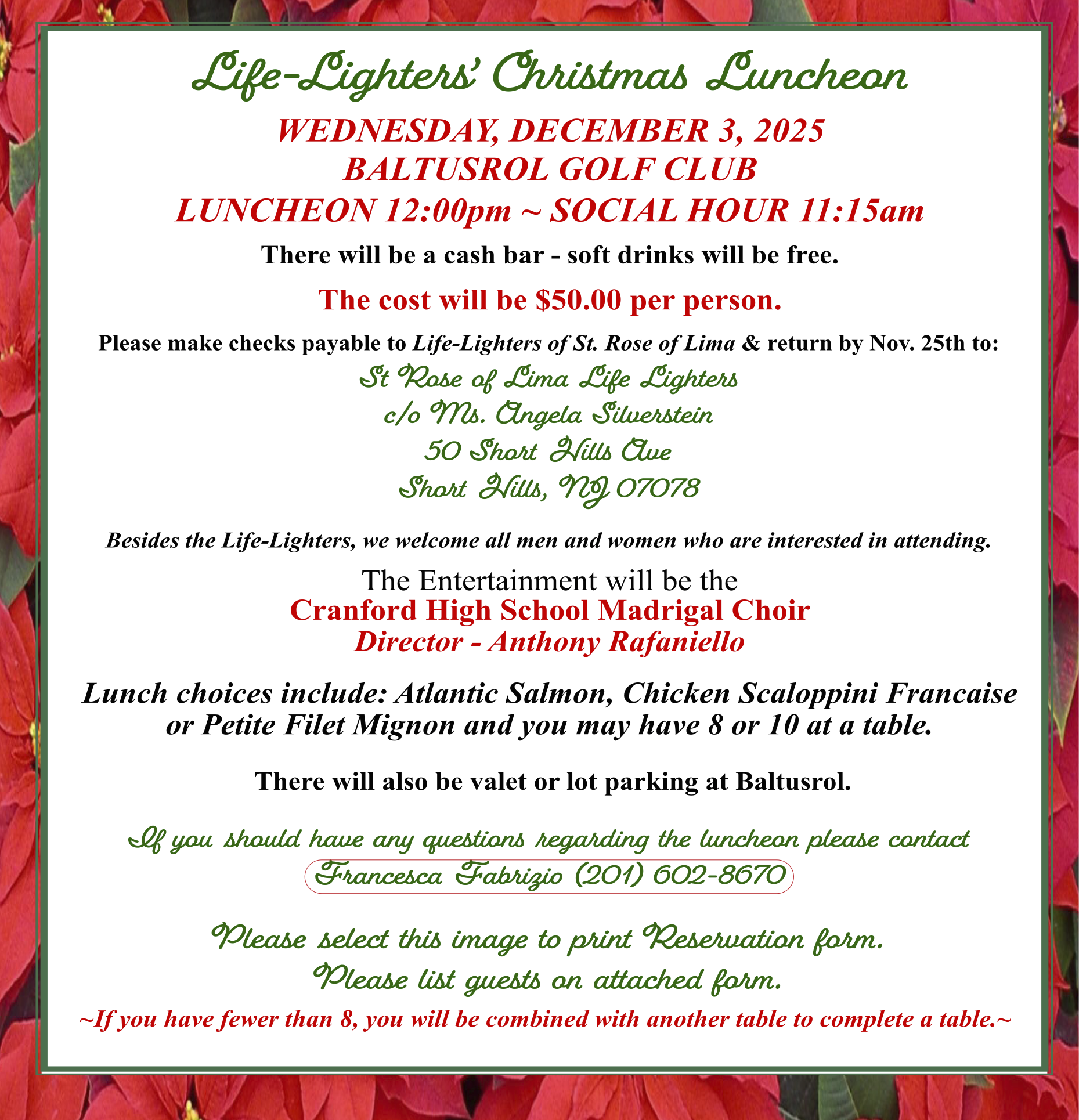Life Lighters Christmas Luncheon 2025