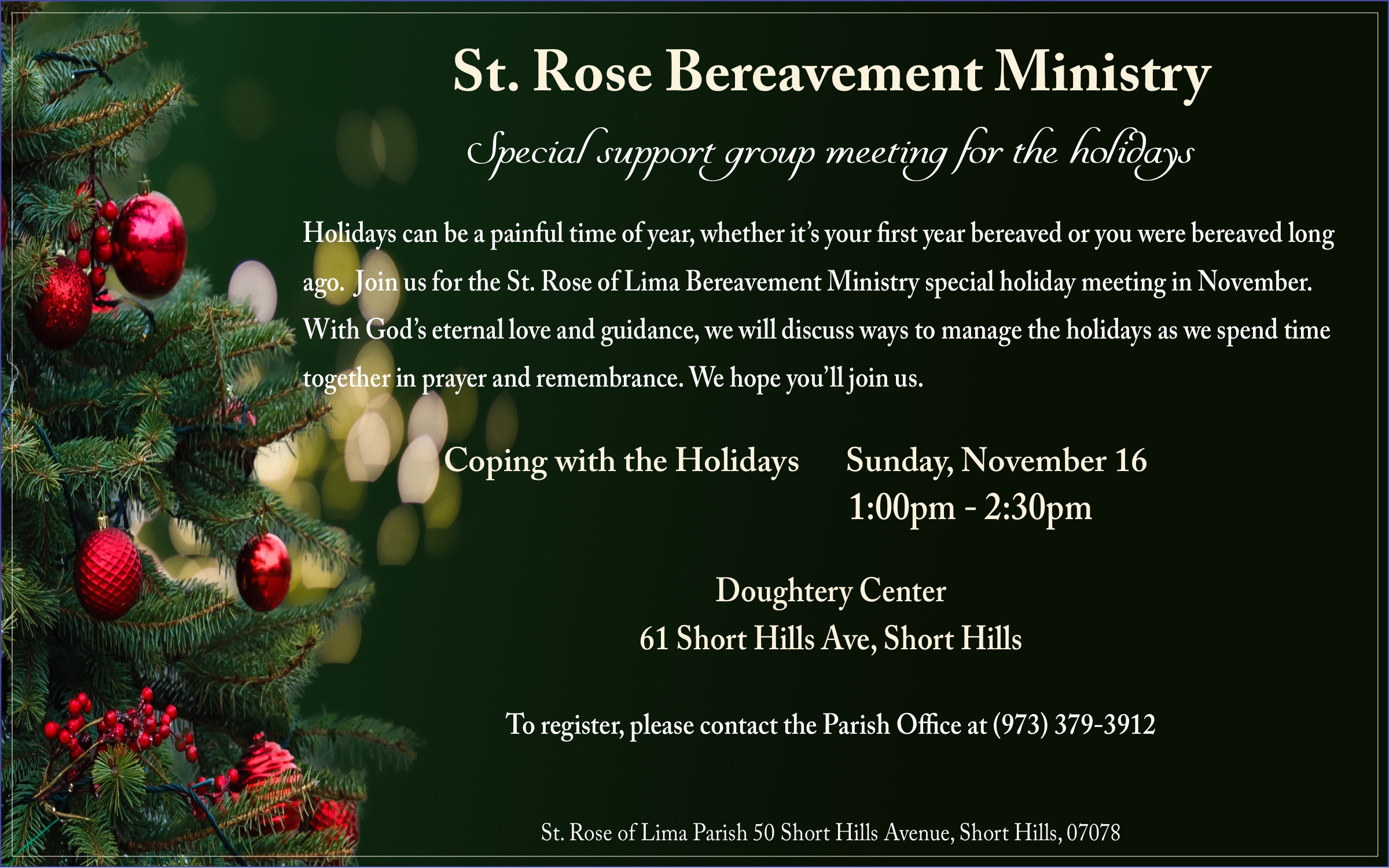 St Rose Bereavement Meeting