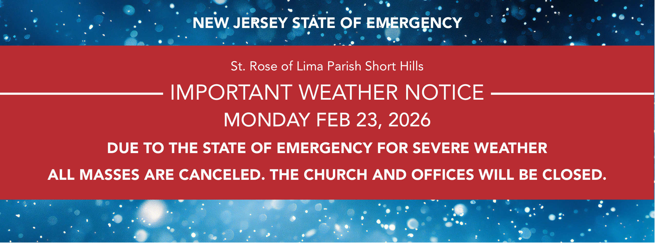 State of Emergency Notice